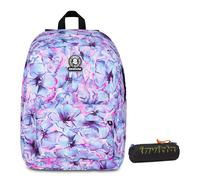 Invicta Zaino Monoscomparto Ollie Fantasy, Lilla, Tasca Porta Borraccia, Tasca p