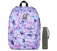 Invicta Zaino Monoscomparto Ollie Fantasy, Lilla, Tasca Porta Borraccia, Tasca p
