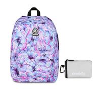 Invicta Zaino Monoscomparto Ollie Fantasy, Lilla, Tasca Porta Borraccia, Tasca p