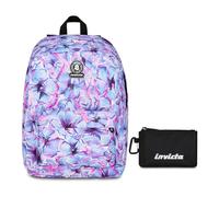 Invicta Zaino Monoscomparto Ollie Fantasy, Lilla, Tasca Porta Borraccia, Tasca p