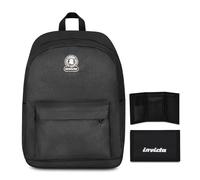 Invicta Zaino Monoscomparto Ollie Solid, Nero, Tasca Porta Borraccia, Tasca per