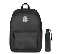 Invicta Zaino Monoscomparto Ollie Solid, Nero, Tasca Porta Borraccia, Tasca per