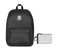 Invicta Zaino Monoscomparto Ollie Solid, Nero, Tasca Porta Borraccia, Tasca per