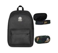 Invicta Zaino Monoscomparto Ollie Solid, Nero, Tasca Porta Borraccia, Tasca per