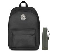 Invicta Zaino Monoscomparto Ollie Solid, Nero, Tasca Porta Borraccia, Tasca per