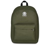 Invicta Zaino Monoscomparto Ollie Solid, Verde, Tasca Porta Borraccia, Tasca per PC 14", Zaino Scuola, Ragazza e Ragazzo