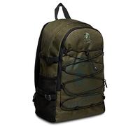 Invicta Zaino Scuola Active, Verde Militare, Zaino Mono Scomparto con Tasca Porta PC, Tasca Interna con Organizer, Tasca Porta Borraccia, Ufficio, Lavoro, Unisex