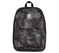 Invicta Zaino Ollie, Monoscomparto, Tasche Porta Borraccia, Tasca Porta PC, Scuola, Brushed Black, Bambini e Ragazzi, nero/grigio