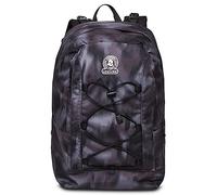Invicta Zaino Scuola Twist Reversibile 2 Zaini in 1, SPACE BLACK, Nero - Tasche Porta Borraccia, Elastici Anteriori - Zaino Scuola, Zaino Università, Zaino Viaggio - Tessuto 100% Eco GRS