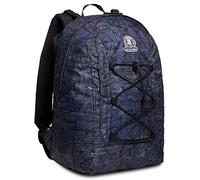 Invicta Zaino Reversibile Twist, Blu, 2 zaini in 1, Scuola & Tempo Libero