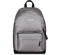 Invicta Zaino Scuola American Metallic, Grigio, Zaino Mono Scomparto con Tasca Porta PC 13'', 23 L, Zaino Scuola Superiore, Università e Tempo Libero, Per Ragazza e Ragazzo