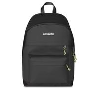 Invicta Zaino Scuola American Plus City, Nero, Zaino Mono Scomparto con Tasca Porta PC 13'', 23 L, Zaino Scuola Superiore, Università e Tempo Libero, Per Ragazza e Ragazzo