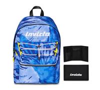 Invicta Zaino Scuola Americano Fantasy, Blu, Zaino Mono Scomparto Con Tasca Port