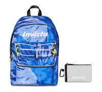 Invicta Zaino Scuola Americano Fantasy, Blu, Zaino Mono Scomparto Con Tasca Port