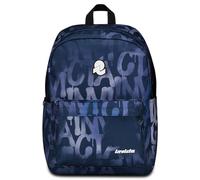 Invicta Zaino Scuola Carlson Fantasy, Blu, Zaino Mono Scomparto Con Tasca Porta PC o Tablet e Tasca Porta Borraccia, Zaino Superiori, Università e Viaggio, Ragazza Donna