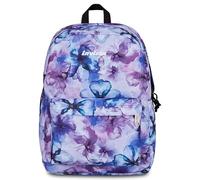 Invicta Zaino Scuola Carlson Fantasy, Lilla, 24 L, Monoscomparto, Tasca interna con zip, Tasche laterali portaborraccia, Scomparto interno porta pc, Scuola media e superiore, Ragazza