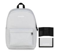 Invicta Zaino Scuola Carlson, Grigio Scintillante, Mono Scomparto Con Tasca per