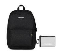 Invicta Zaino Scuola Carlson, Nero Scintillante, Mono Scomparto Con Tasca per PC