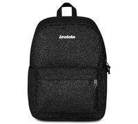 Invicta Zaino Carlson Shine Nero Scintillante – Mono scomparto, Tasca PC e borraccia, 24 L