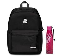 Invicta Zaino Scuola CARLSON Nero - Tasca Interna Tasca Porta PC Tasche Laterali