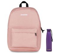 Invicta Zaino Scuola Carlson, Rosa Scintillante, Mono Scomparto Con Tasca per PC