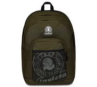 Invicta Zaino Scuola Dial Full Space Solid, Verde, Zaino Doppio Scomparto con