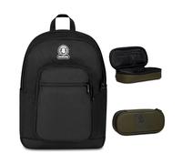 Invicta Zaino Scuola Doppio Scomparto Dial Solid, Nero,+ BUSTINA R.PLUS INVICTA