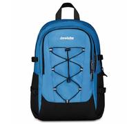 Invicta Zaino Scuola Invict-Act Plus, Blu, Doppio Scomparto Con Tasca per PC e Tasca per Borraccia, 29 lt, Scuola Media e Superiore, Zaino Ragazza, Ragazzo