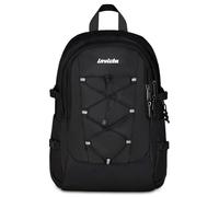 Invicta Zaino Scuola Invict-Act Plus, Nero, Doppio Scomparto Con Tasca per PC e Tasca per Borraccia, 29 lt, Scuola Media e Superiore, Zaino Ragazza, Ragazzo