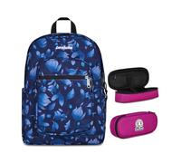 Invicta Zaino Scuola Jelek Fantasy, Blu, 34 L, Doppio Scomparto + Portapenne Round Plus, Ideale per Matite e colori, Elementari, Medie, Superiori, Lucky Purple, Bambine e Ragazze, rosa
