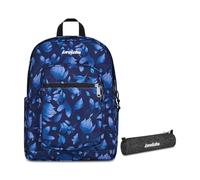 Invicta Zaino Scuola Jelek Fantasy, Blu, 34 L, Doppio Scomparto, Ragazzo, Ragazza + Portapenne Scuola Loop Shine, Nero, Effetto brillantini, Shiny, Scuola media e superiore