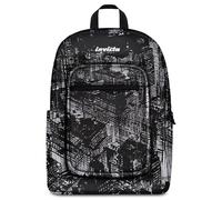 Invicta Zaino Scuola Jelek Fantasy, Nero, 34 L, Doppio Scomparto, Tasche multiuso, Tasca interna con organizer, Scomparto porta pc, Tasca portaborraccia, Scuola media e superiore, Ragazzo, Ragazza