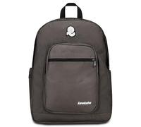 Invicta Zaino Scuola Jelek Plain, Grigio, Zaino Doppio Scomparto Super Capiente Con Tasca Porta PC o Tablet, Tasca Porta Borraccia e Tasca Con Organizer, Scuole Medie Superiori e Viaggio, Unisex