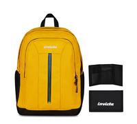 Invicta Zaino Scuola Jelek Up Led, Giallo, Doppio Scomparto Con Tasca per PC e T