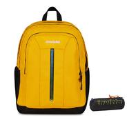 Invicta Zaino Scuola Jelek Up Led, Giallo, Doppio Scomparto Con Tasca per PC e T
