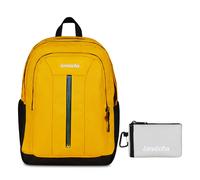 Invicta Zaino Scuola Jelek Up Led, Giallo, Doppio Scomparto Con Tasca per PC e T