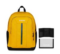 Invicta Zaino Scuola Jelek Up Led, Giallo, Doppio Scomparto Con Tasca per PC e T