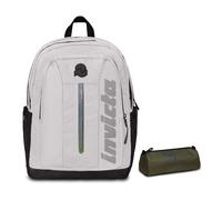 Invicta Zaino Scuola Jelek UP Led, Grigio+ BUSTINA INVICTA LOGO
