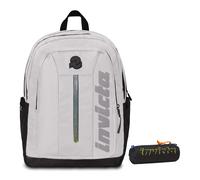Invicta Zaino Scuola Jelek UP Led, Grigio, Zaino Doppio Scomparto Super Capiente