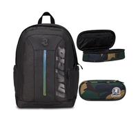 Invicta Zaino Scuola Jelek UP Led, Nero, Zaino Doppio Scomparto Super Capiente C