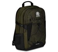 Invicta Zaino Scuola Moab Solid, Verde, Zaino Doppio Scomparto con Cinghia a