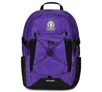 Invicta Zaino Scuola Moab Solid, Viola, Zaino Doppio Scomparto con Cinghia a vita e Nastro torace, Tasca Porta PC, Tasca Porta Borraccia e Tasca Con Organizer, Zaino Viaggio