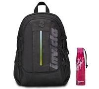 Invicta Zaino Ufficio Invict-Act Plus Led, Nero, Doppio Scomparto Con Tasca PC, Tasca Borraccia, Tasca Con Organizer, Cinghia Vita, Nastri Torace e Regolazione Volume, Zaino Lavoro