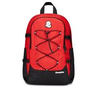 Invicta Zaino Ufficio Act Plus Plain, Rosso, Doppio Scomparto Con Tasca PC, Tasca Borraccia, Tasca Con Organizer, Cinghia Vita, Nastri Torace e Regolazione Volume, Zaino Lavoro Scuola Viaggio