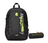 Invicta Zaino Ufficio Invict-Act Plus Color Change Line, Nero, Doppio Scomparto