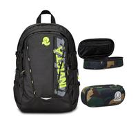 Invicta Zaino Ufficio Invict-Act Plus Color Change Line, Nero, Doppio Scomparto Con Tasca PC, Tasca Borraccia, Tasca Con Organizer, Cinghia Vita, Nastri Torace e Regolazione Volume