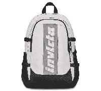 Invicta Zaino Ufficio Invict-Act Plus Fibra Ottica, Grigio, Doppio Scomparto