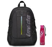 Invicta Zaino Ufficio Invict-Act Plus Led, Nero, Doppio Scomparto Con Tasca PC,
