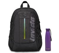 Invicta Zaino Ufficio Invict-Act Plus Led, Nero, Doppio Scomparto Con Tasca PC,