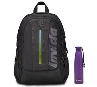 Invicta Zaino Ufficio Invict-Act Plus Led, Nero, Doppio Scomparto Con Tasca PC, Tasca Borraccia, Tasca Con Organizer, Cinghia Vita, Nastri Torace e Regolazione Volume, Zaino Lavoro